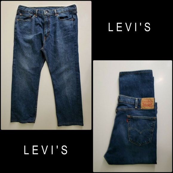 Levi's 505 Men Denim straight Blue Jeans Size 38 - Picture 7 of 8